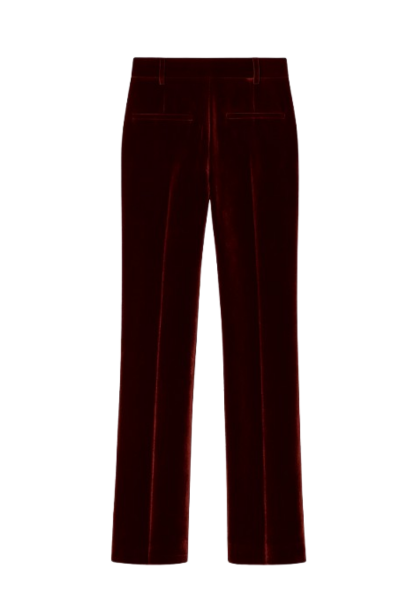 Oscar Classic Pants: Velvet Burgundy