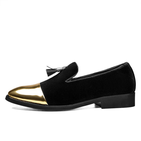 James Black & Gold Metallic Shoe