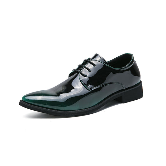 Charlie Shoe: Black & Green Ombre