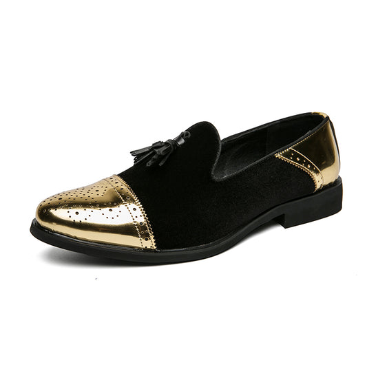 Bond Shoe: Black & Gold